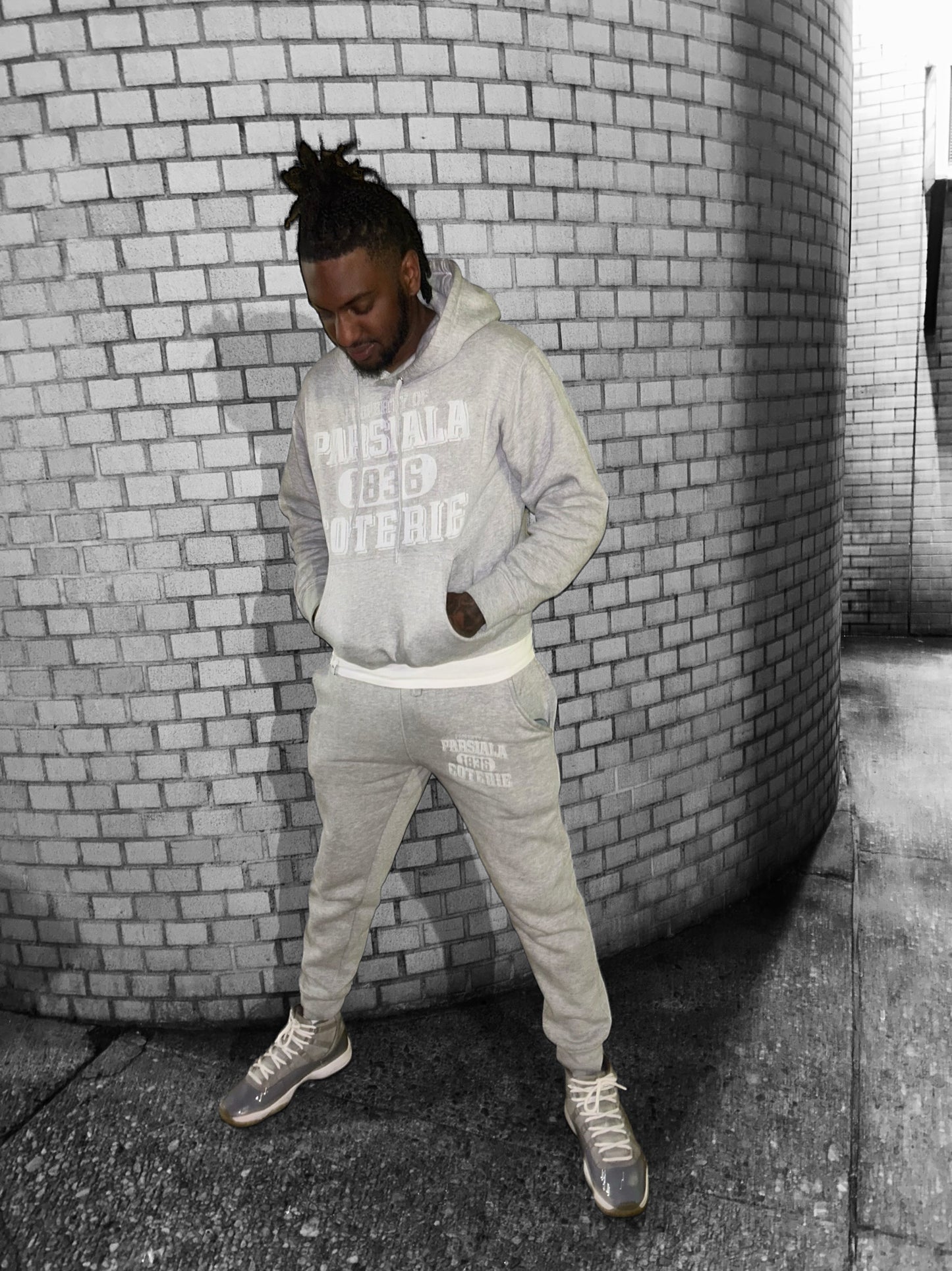 "P.E.A.C" Gray Sweatsuit Set - Signature (Unisex) (Copy)