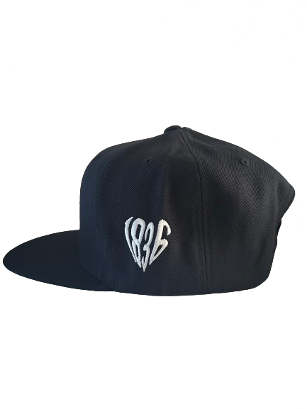 "Drip" Logo Flat-Bill Snapback Cap - Navy