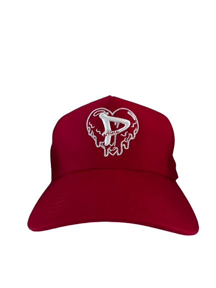 "Drip" Logo Dad Snapback Cap - Red