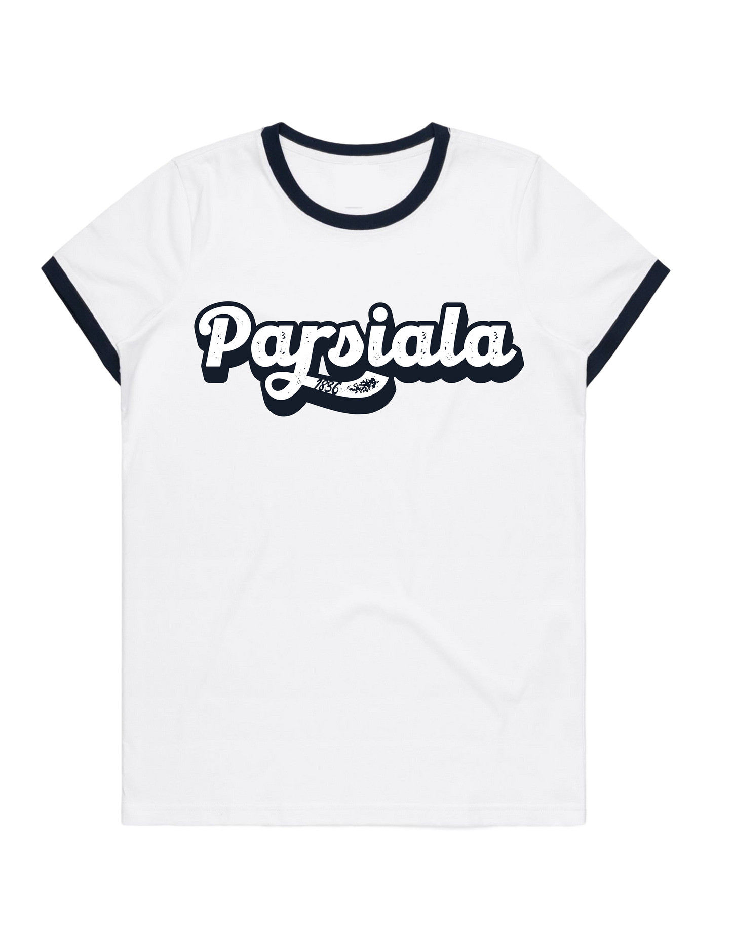 “Nostalgia” Navy Ringer Tee - Signature (Womens)