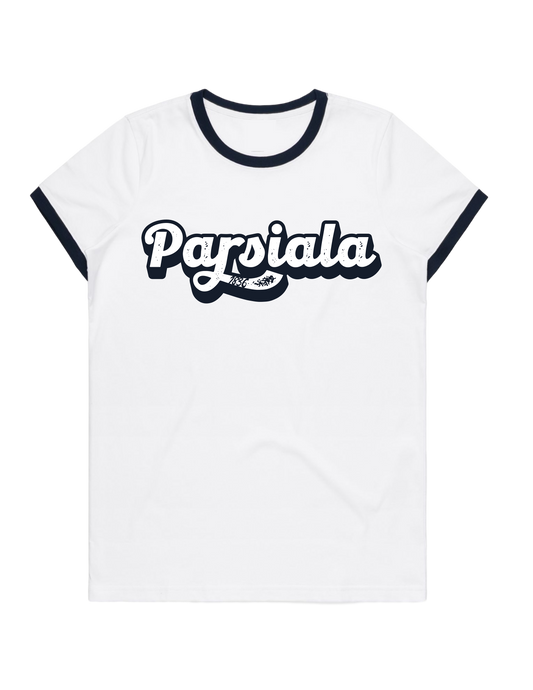 “Nostalgia” Navy Ringer Tee - Signature (Womens)